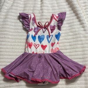 Cheeky plum dance leotard